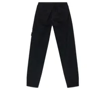 Stretch Cotton Cargo Pants — Black