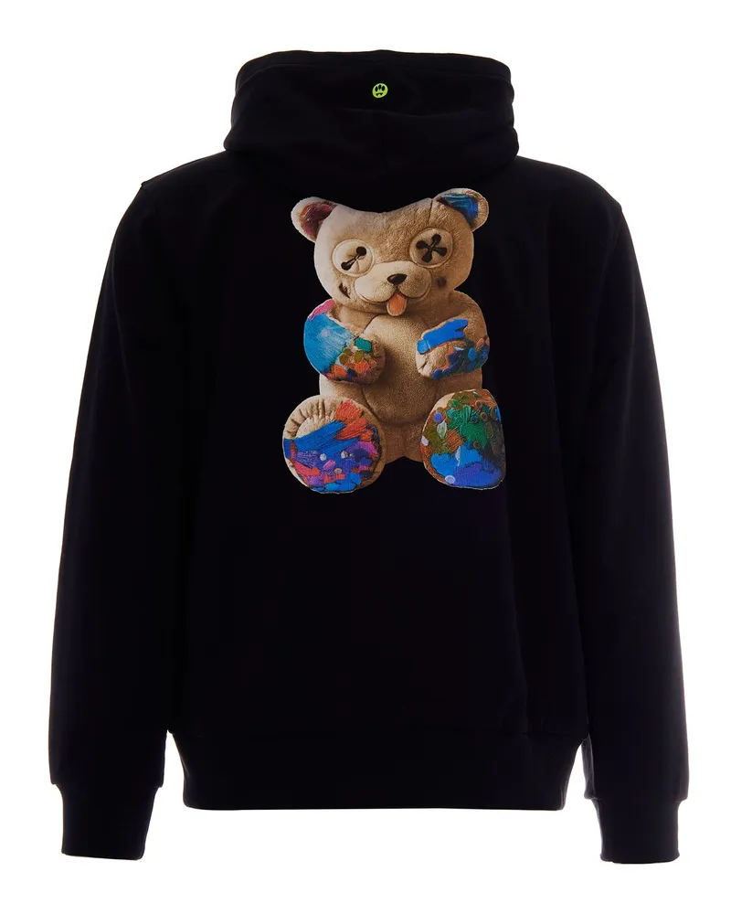 BARROW Men's Hoodie Bear Black Cotton Sweatshirts Sweater Black
