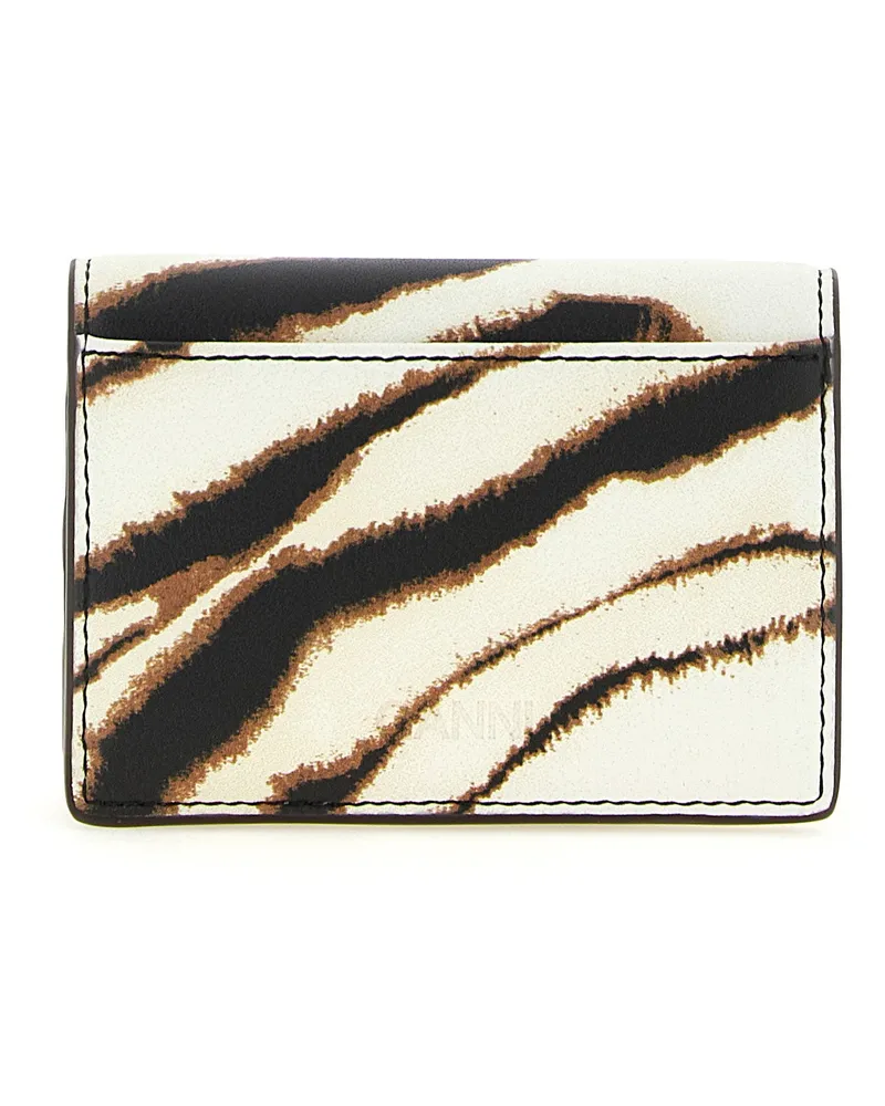 Ganni Bou Card Case — Cream Cream
