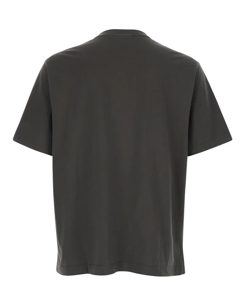 Kitsuné Men's Crew Neck T-Shirt Brown Cotton Organic T-Shirts And Polos Brown