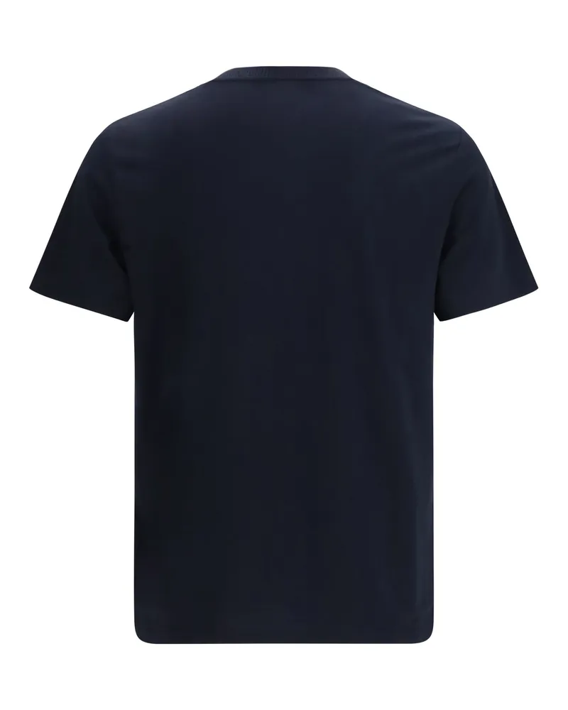 Fred Perry Men's Fine-Striped T-Shirt Navy Cotton T-Shirts And Polos Navy