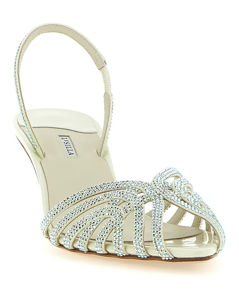 Le Silla Women's Embrace Divina Heel Sandal Cream Bicolor Bicolor