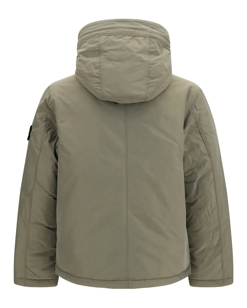 Stone Island Men's Padded Micro Twill Jacket Military Green Green