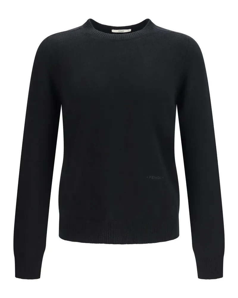 Fendi Pure Cashmere Sweater — Black Black