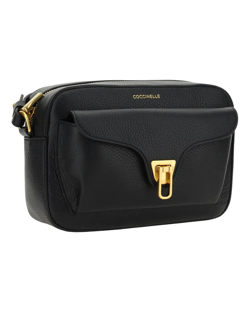 Coccinelle Women's Beat Soft Shoulder Bag Noir Calf Leather Bos Taurus Black