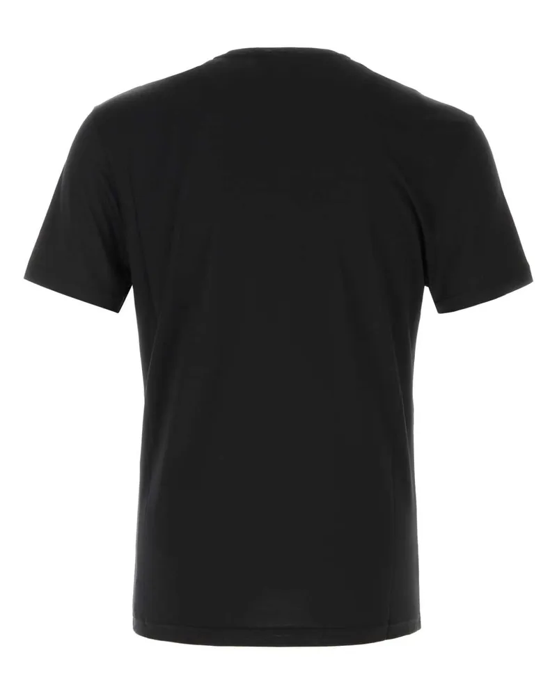 Gucci Men's Black Stretch Jersey T-Shirt Silk T-shirts And Polos Black