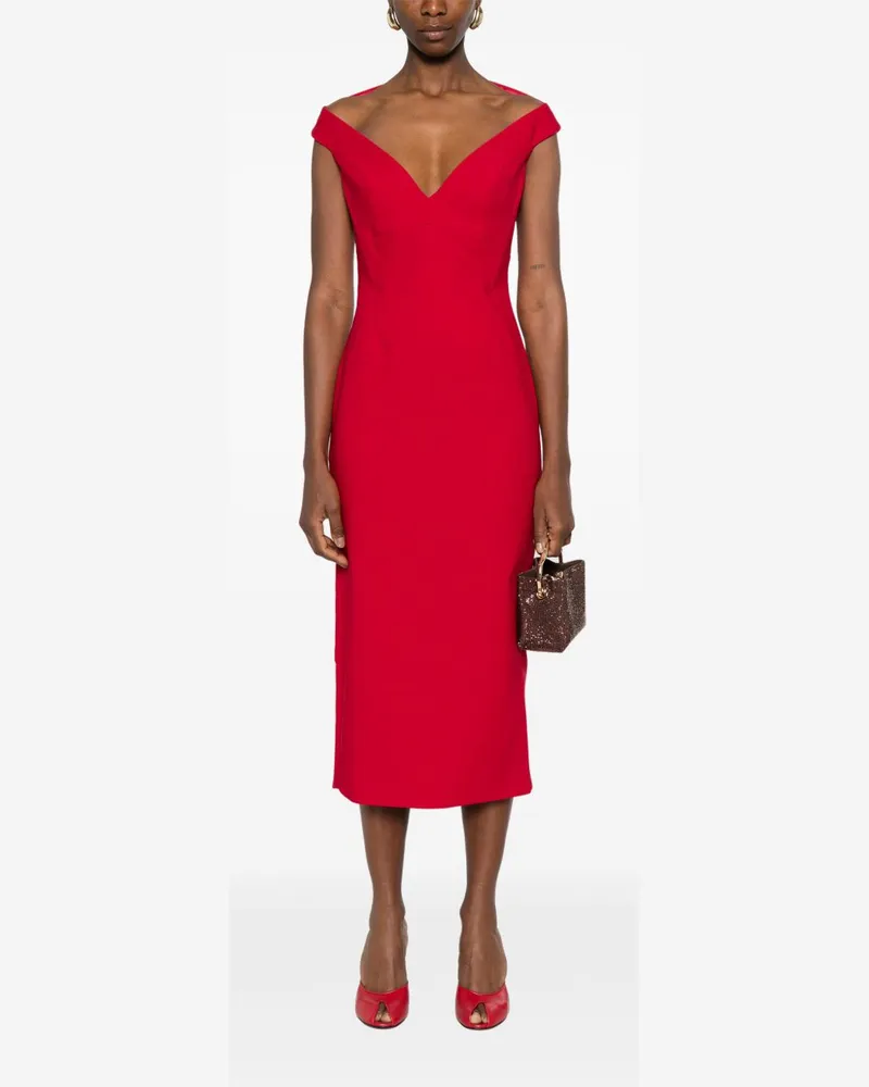 Solace London Monica Dress — Red Red