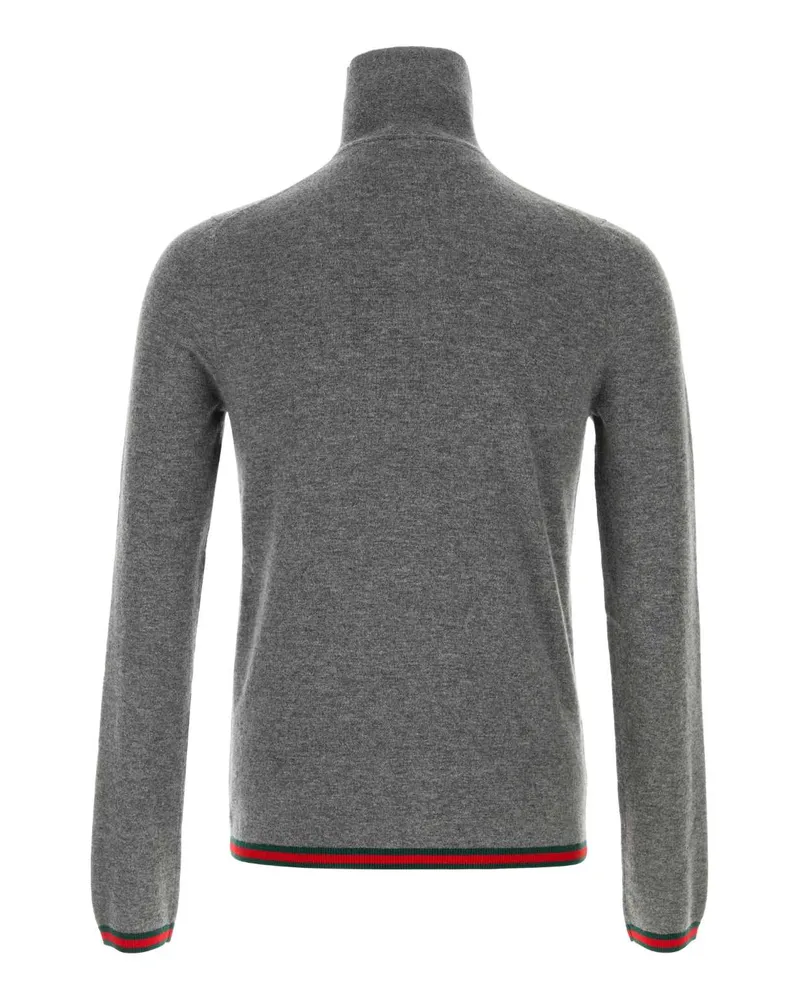 Gucci Men's Grey Cashmere Sweater Exterior: Maglieria Gray