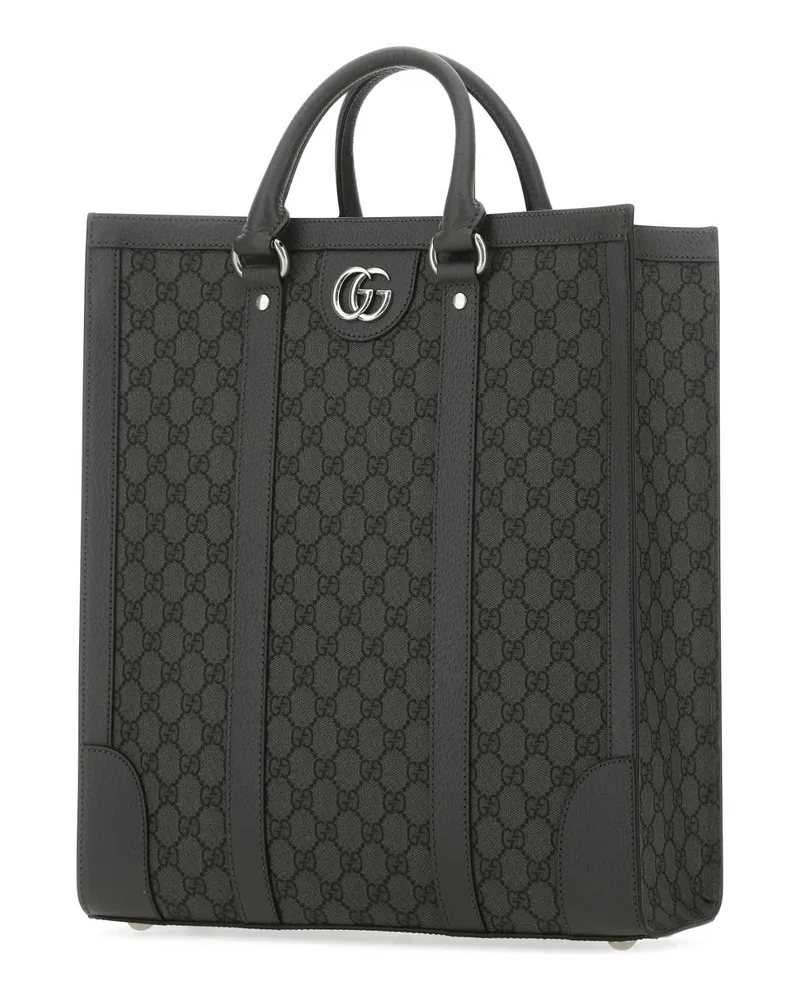Gucci Men's Ophidia Tote Gray Leather Gray