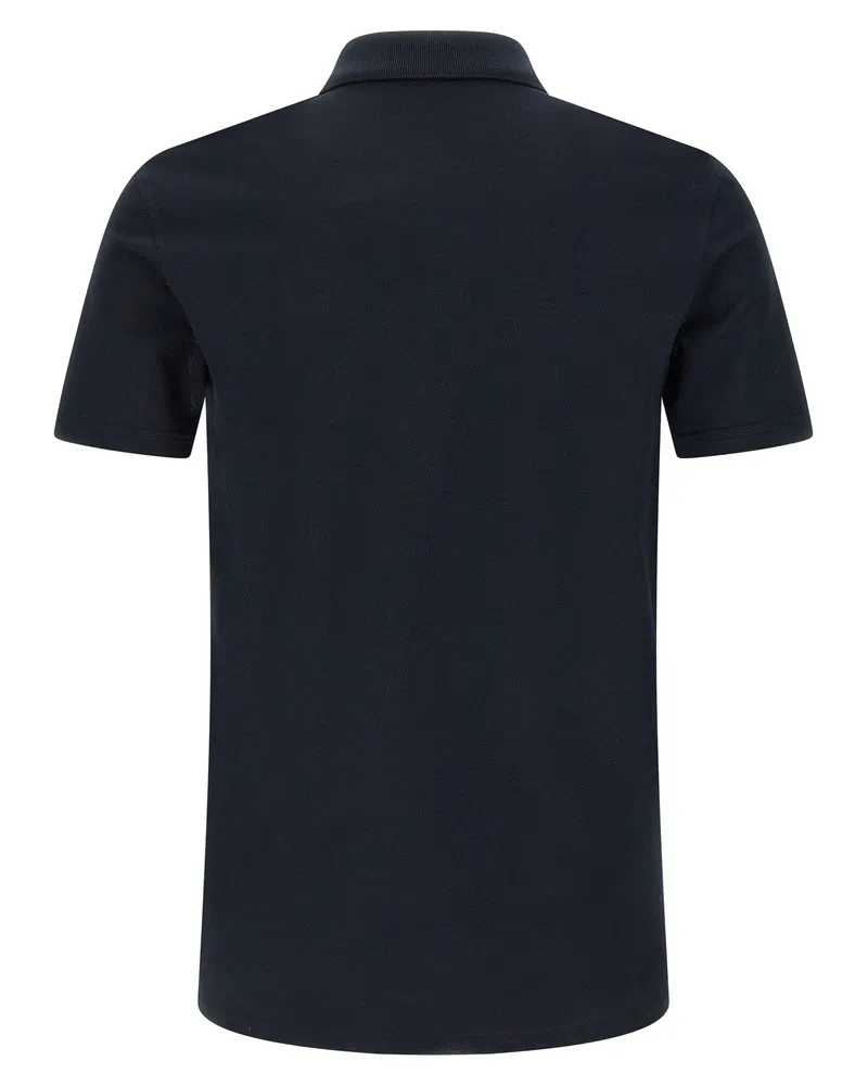 Givenchy Men Blue Cotton Polo Shirt Navy