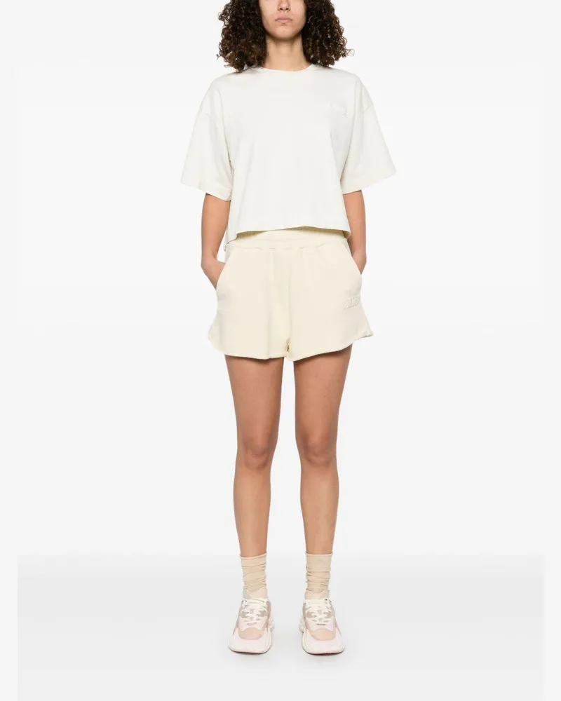 AUTRY Women T-Shirt Cream Cotton T-Shirts & Jerseys Cream