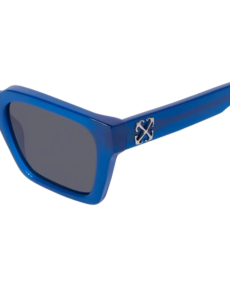 OFF-WHITE Men's Branson Arrow Logo Sunglasses Blue Accessories Blue