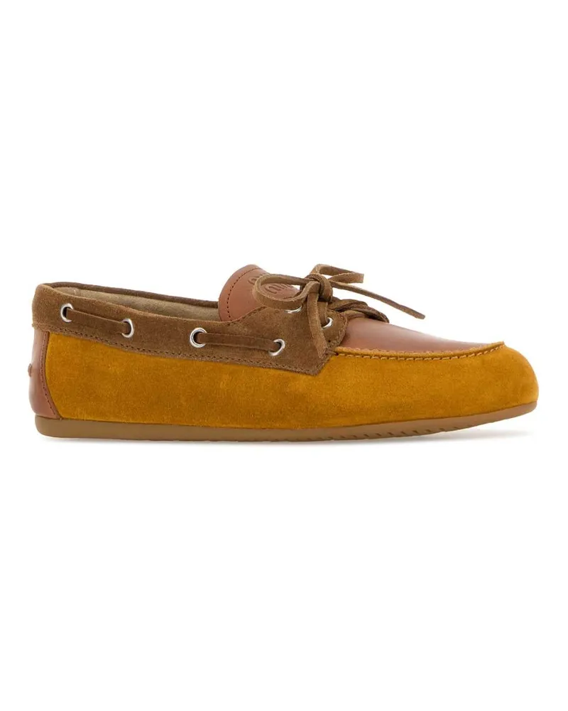 Miu Miu Women's Loafer Brown Suede Leather Brown