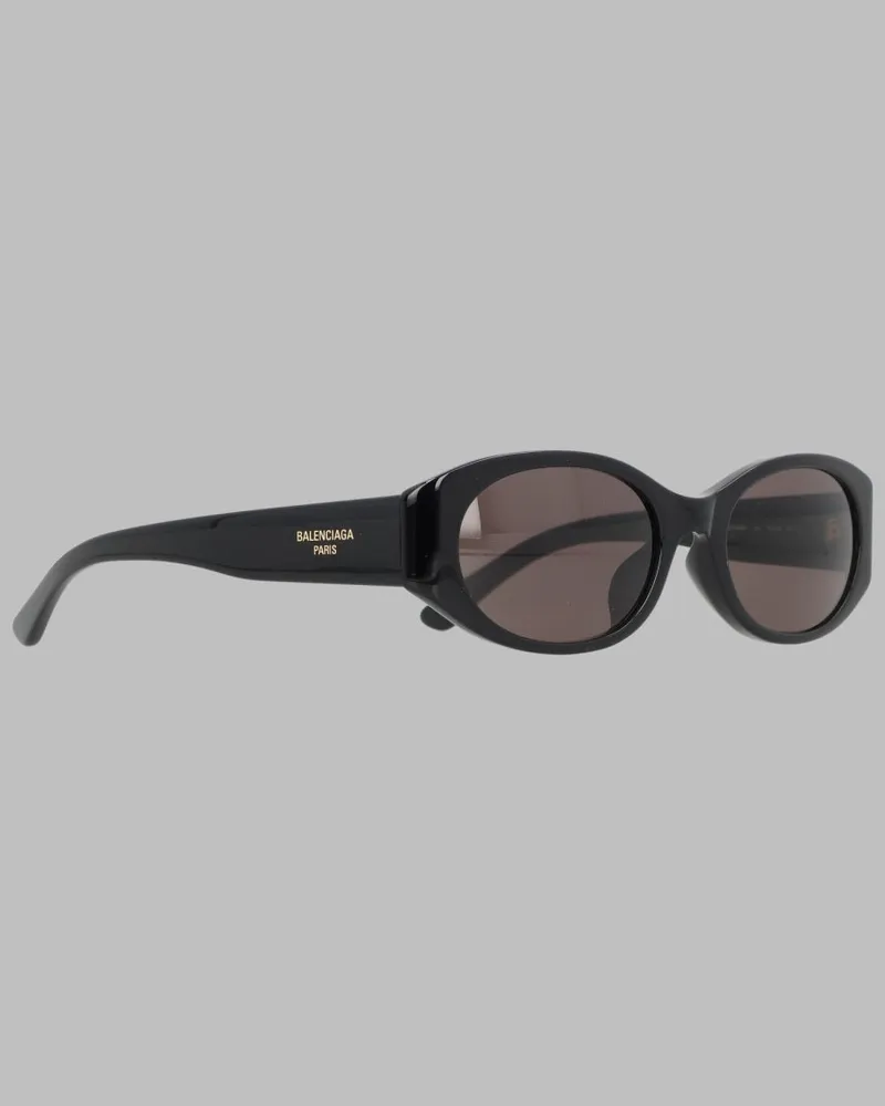 Balenciaga 794350_T00391000 Acetate Round-Frame Sunglasses — Black Black