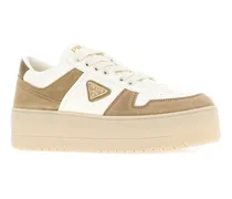 Women's Two-Tone Leather And Suede Downtown Bold Sneakers Deserto