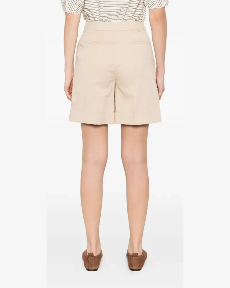 Eleventy Women's Concealed-Fastening Tailored Shorts Ss26 W Beige