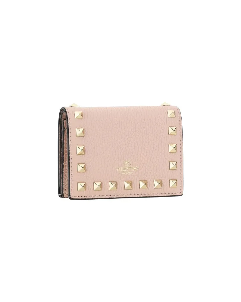 Valentino Garavani Women's Multicolor Calf Leather Bos Taurus Wallet Pink