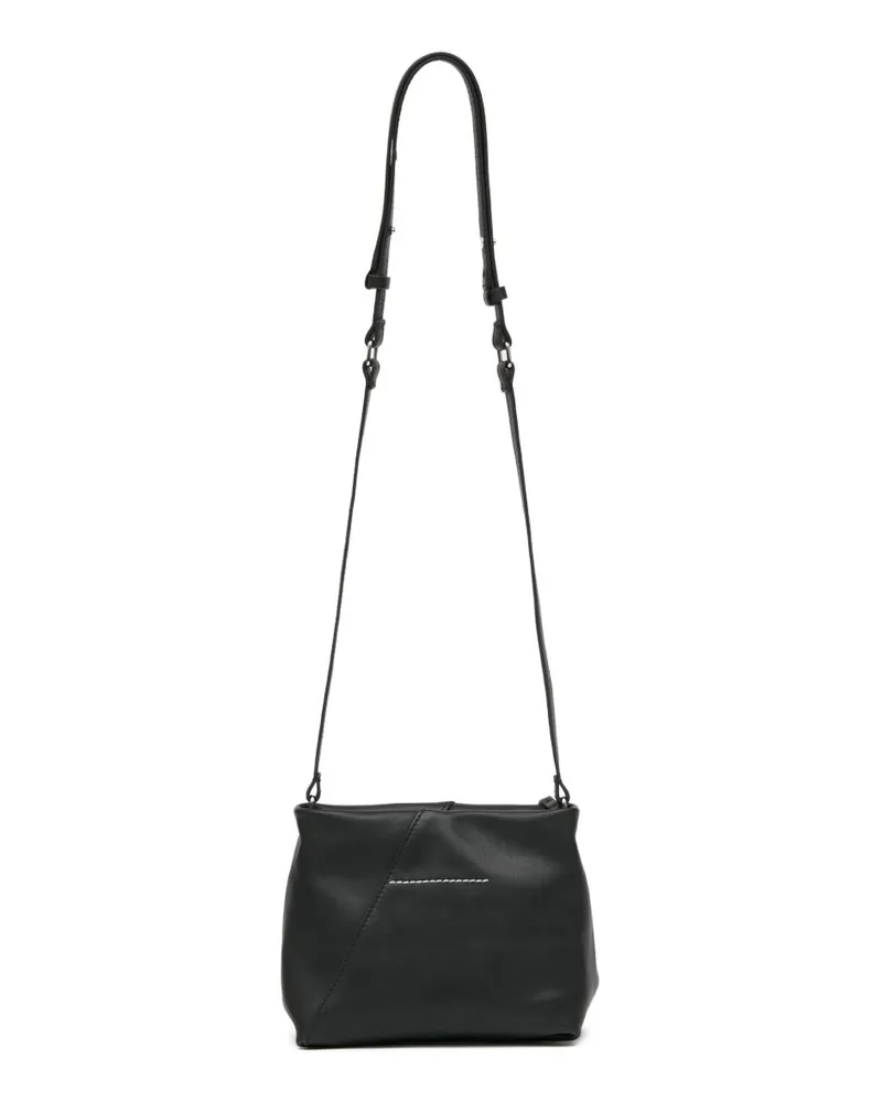 Maison Margiela Leather Crossbody Bag — Black Black