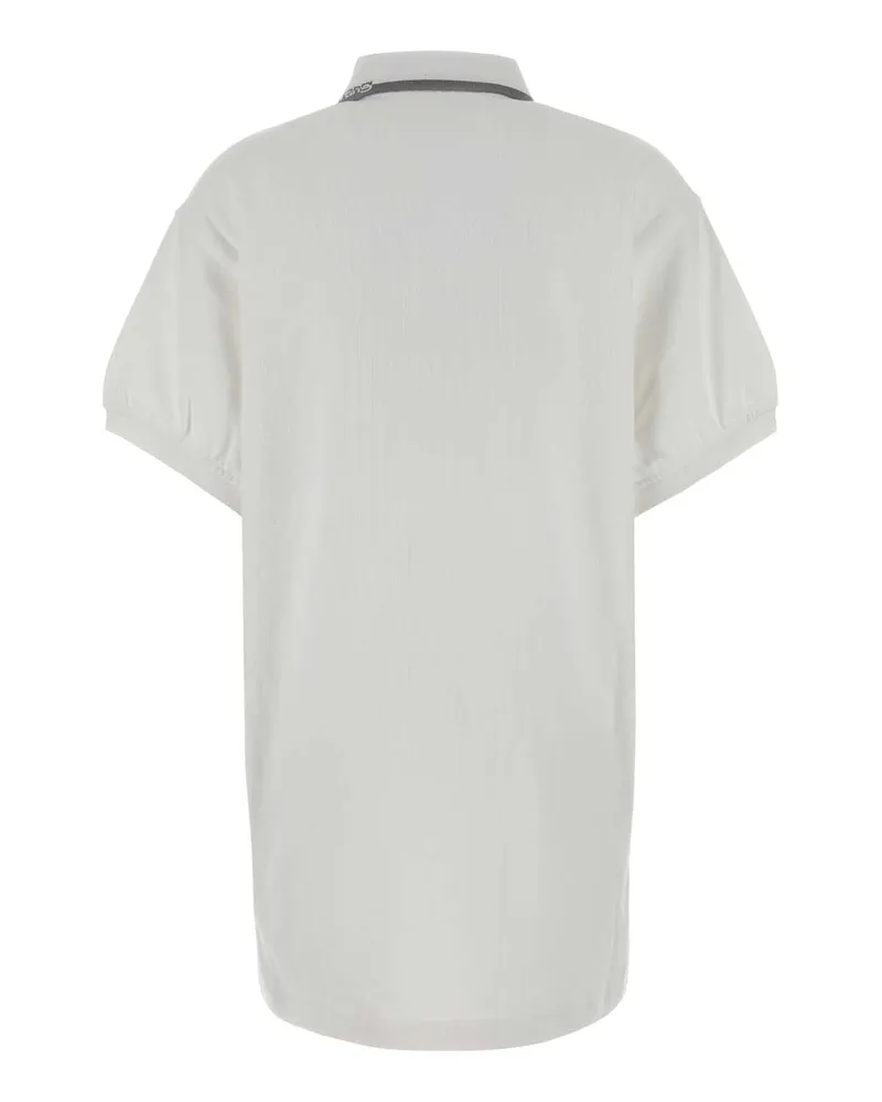 Alexander Wang Women White Cotton Mini Polo Dress Exterior: Abiti White