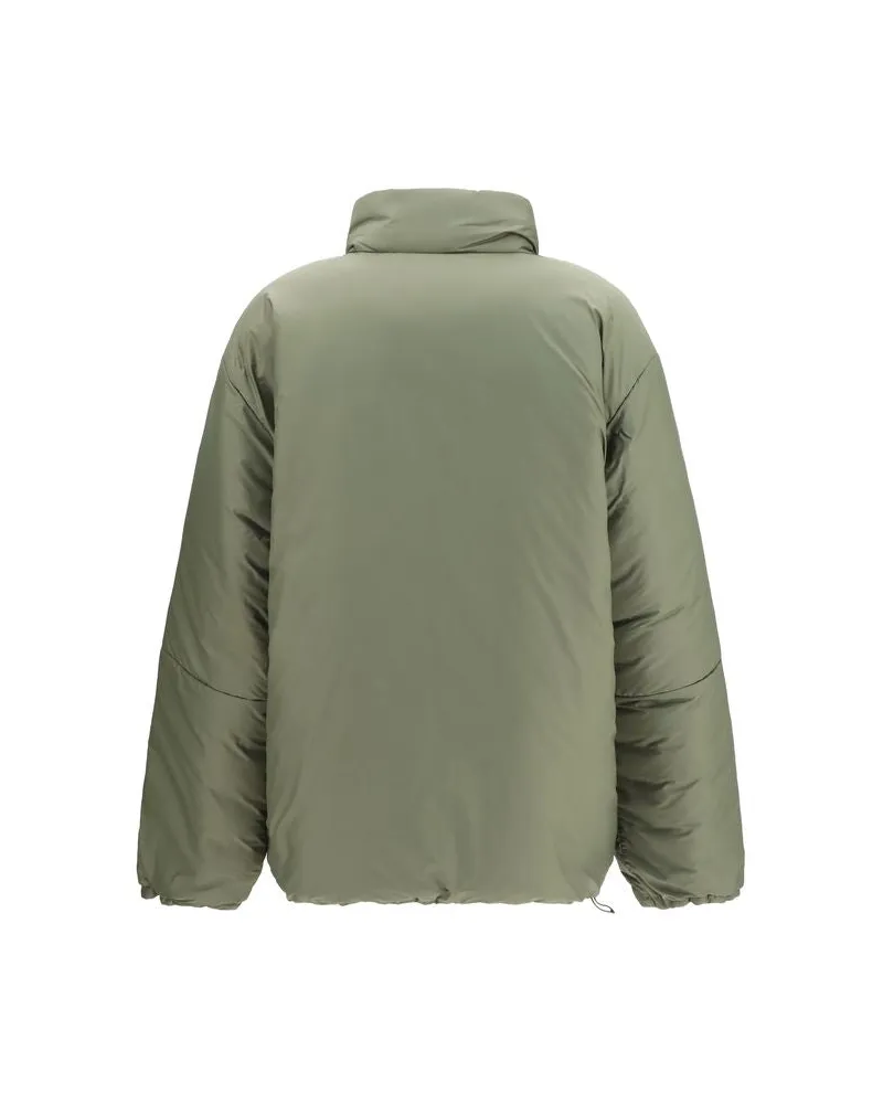 Miu Miu Women Bicolor Goose Down Shell Jacket Clothing Green