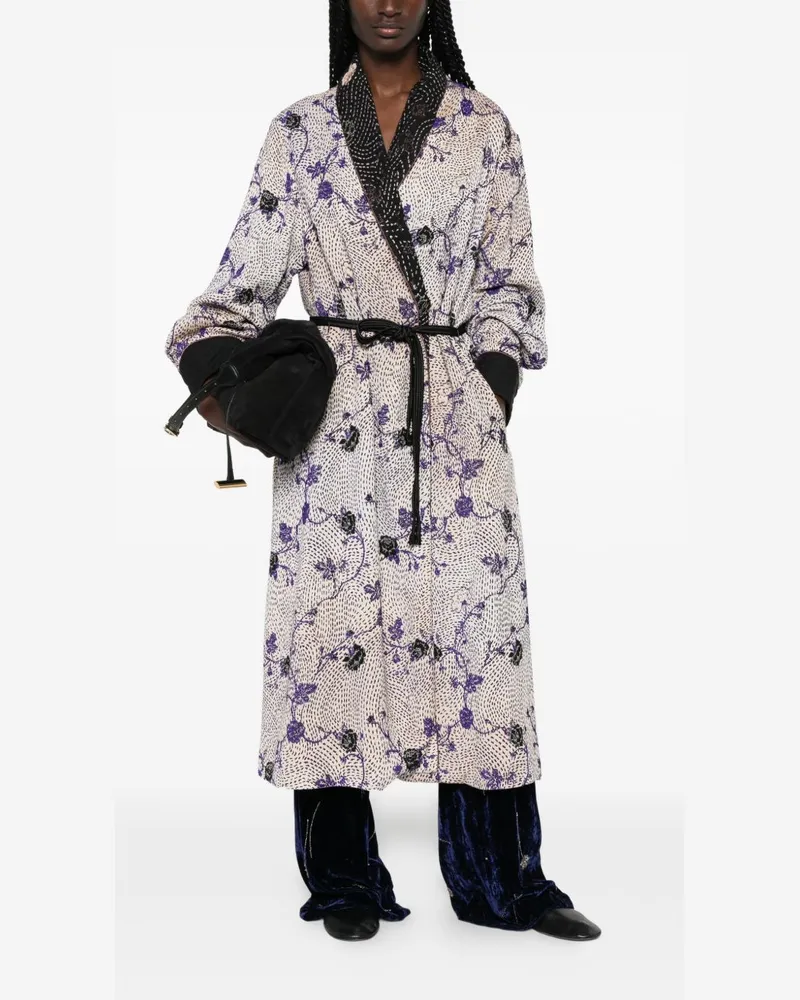 forte_forte Cherry Blossom Coat — Cream Cream