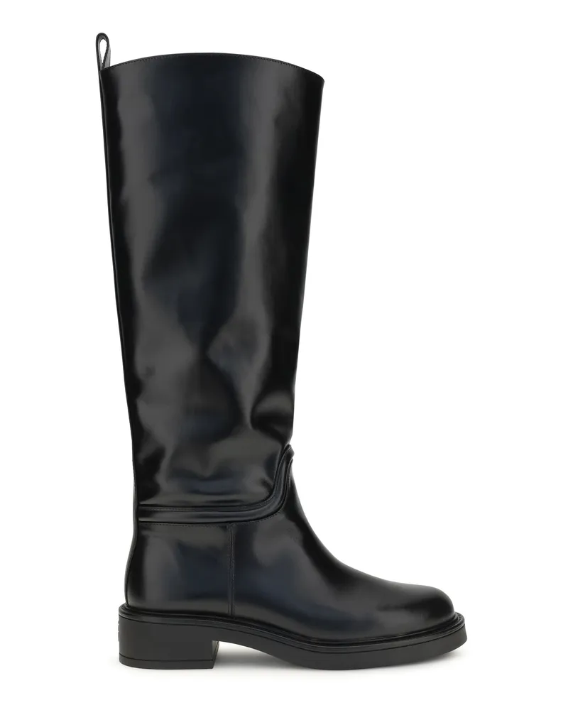 Stuart Weitzman Women's Boots Celia Leather Black Black
