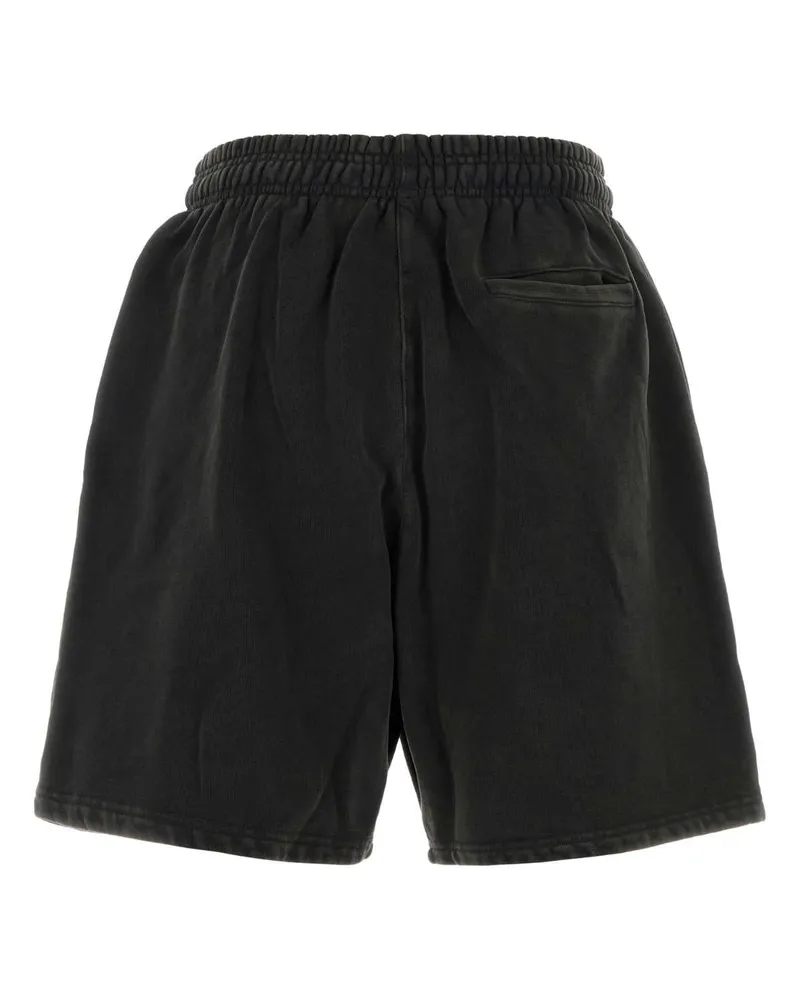 Entire Studios Men Slate Cotton Bermuda Shorts Washedblack Exterior Black