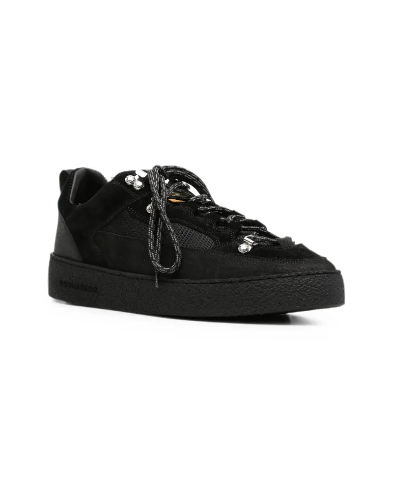Dsquared2 Low-Top Canvas Sneakers — Black Black