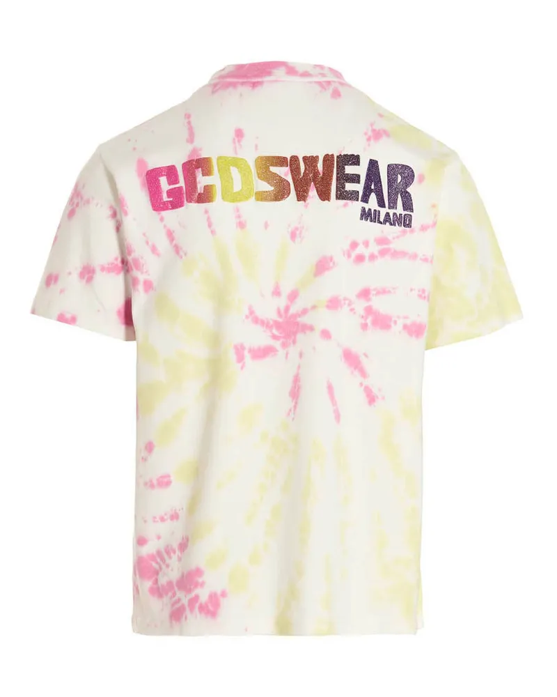 GCDS Men's Multicolor Cotton T-Shirt Multicolor