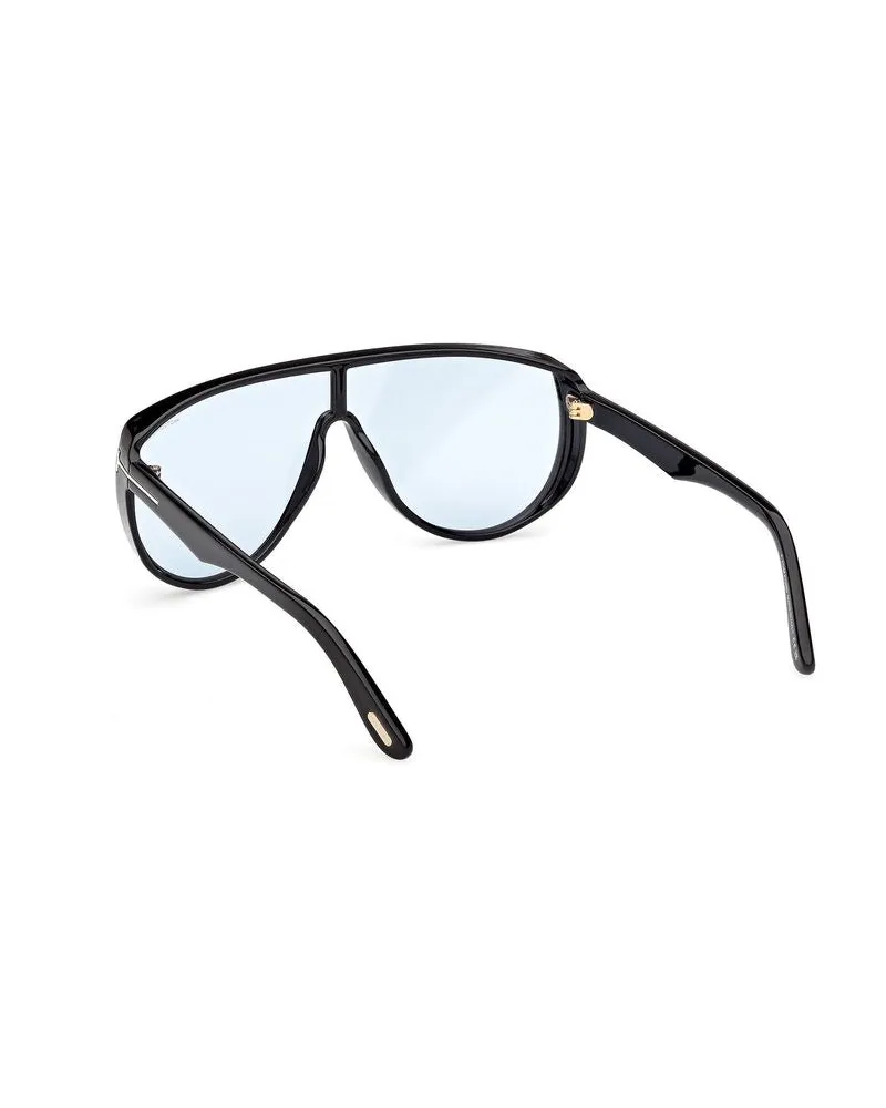 Tom Ford Unisex Sunglasses Light Blue-Black Plastic Black