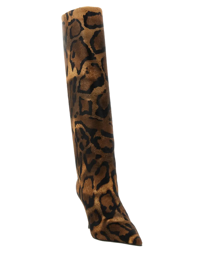 Le Silla Women's Brown Calfskin Over The Knee Shoe Brown