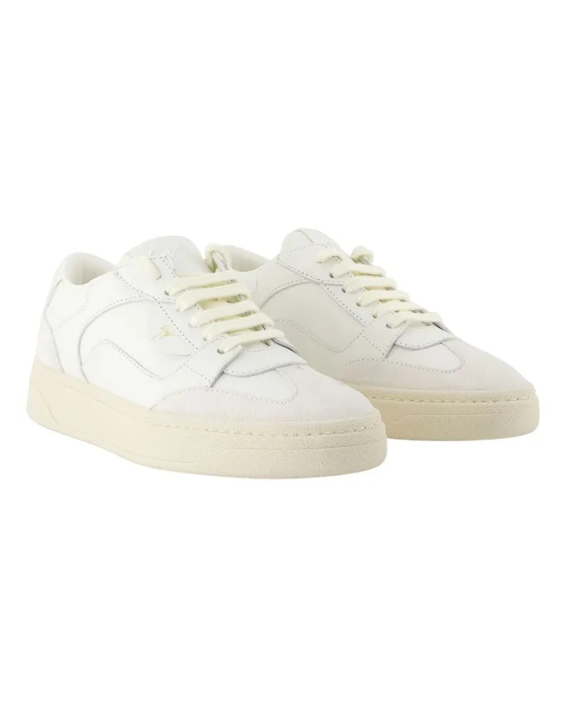 Giuseppe Zanotti Women's Gz94 Sneakers -  Leather White Calfskin Shoes White