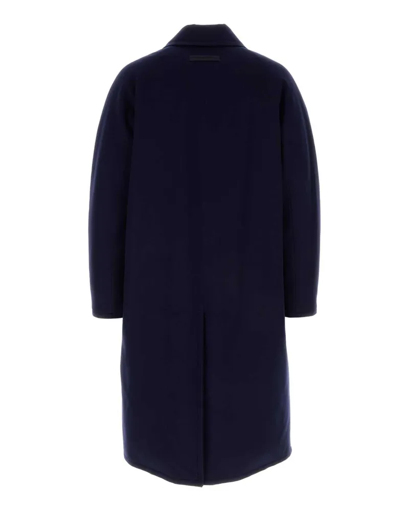 Ermenegildo Zegna Men's Navy Blue Wool Coat P08r Cappotti Navy