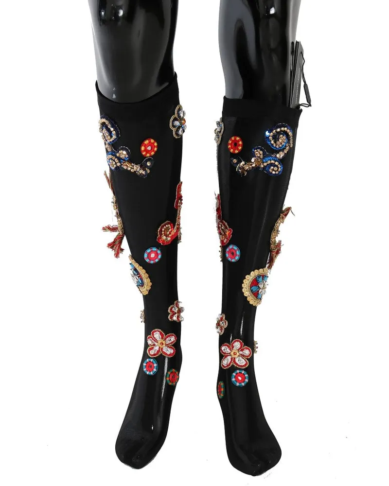 Dolce & Gabbana Carretto Socks — Black Black