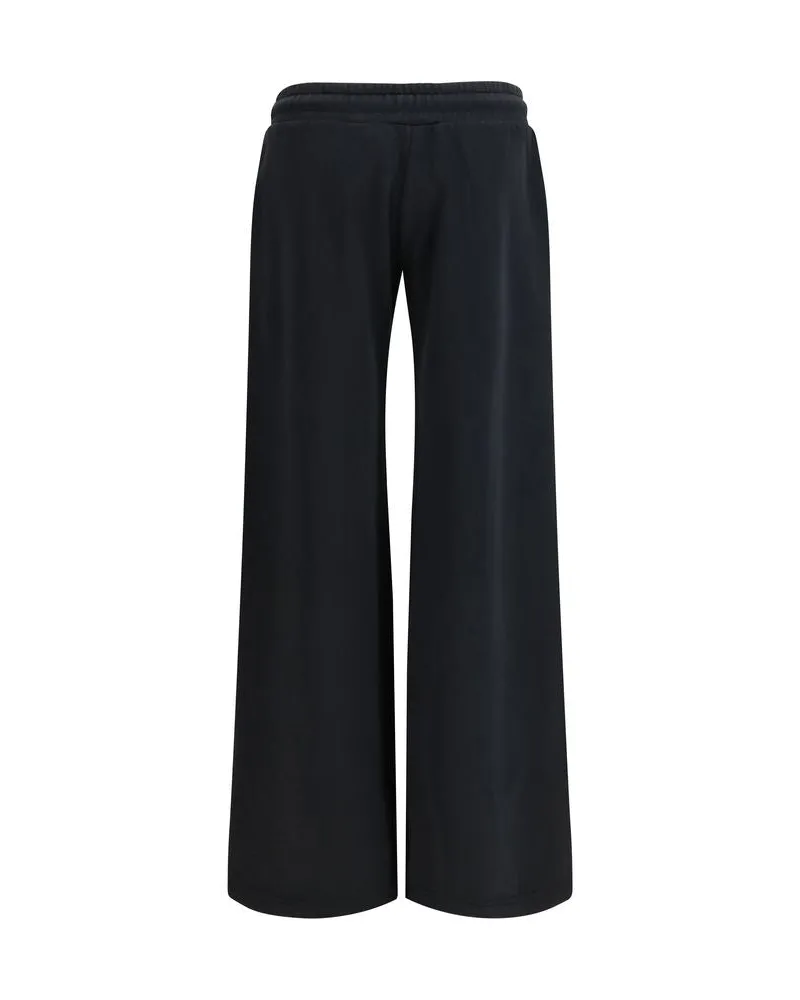 OFF-WHITE Women's Black Cotton Casual Pants Black