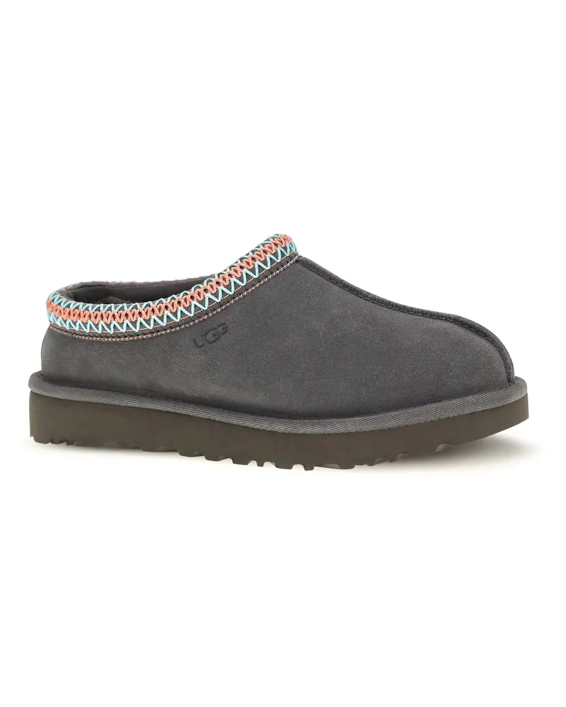 UGG Women's Mules Tasman Ii Dark Grey Suede Upper: Mutton Sandal Gray