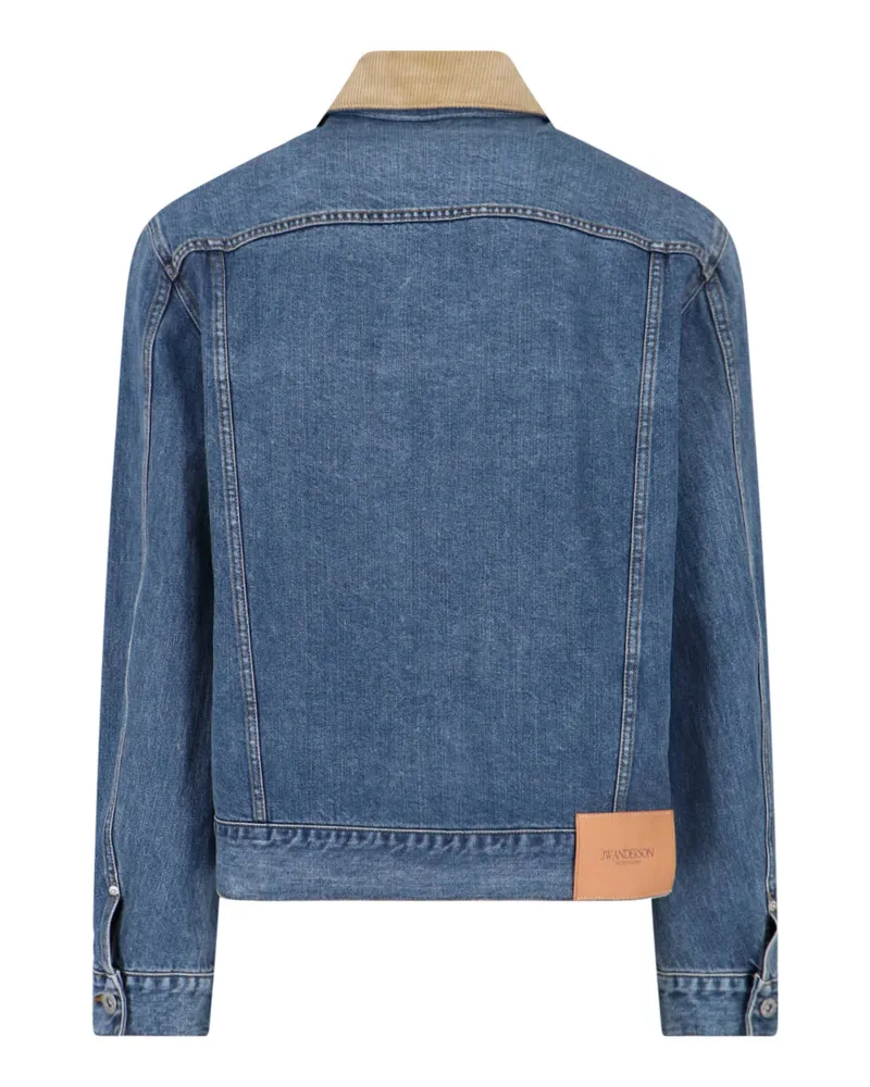 J.W.Anderson Men's Jackets Blue Cotton Blue