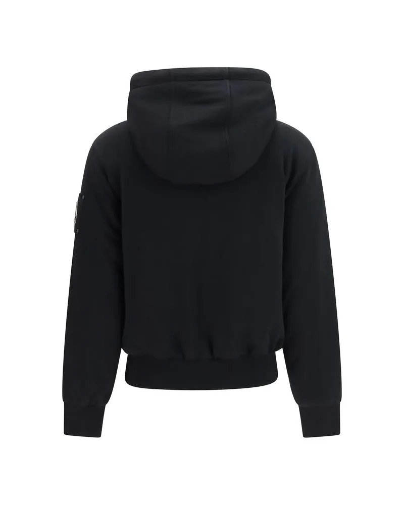 Moose Knuckles Women's Black Cotton Sweatshirt Clothing Black