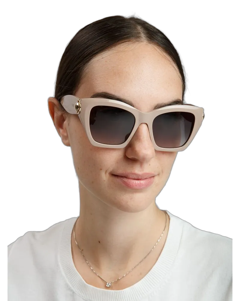 Furla Women's Sunglasses Glossy Beige Acetate Beige