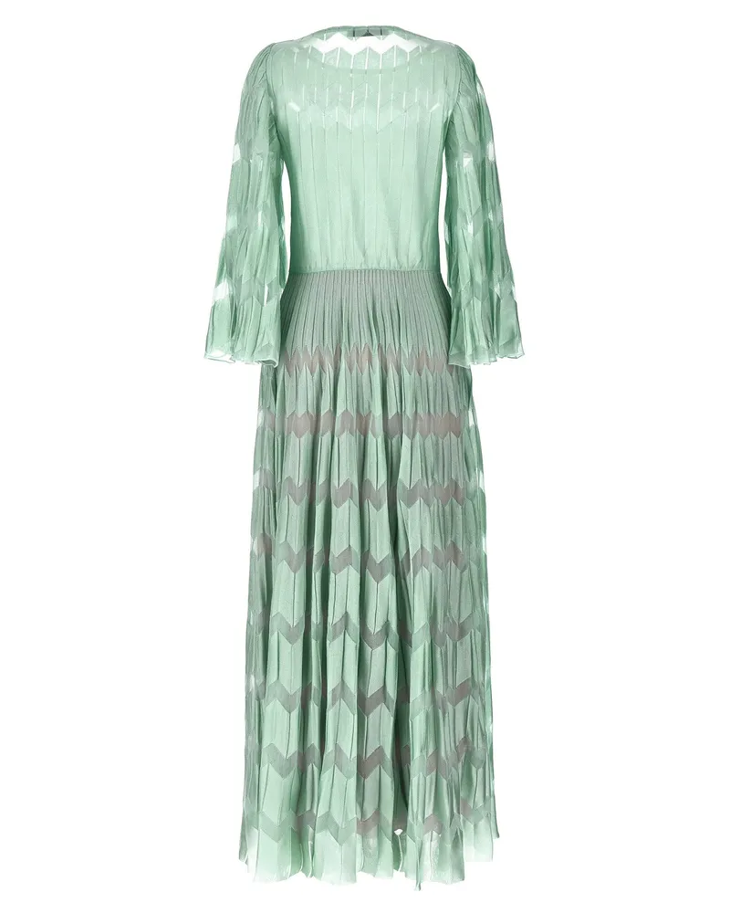 Antonino Valenti Jacquard Viscose Blend Dress — Seafoam Seafoam