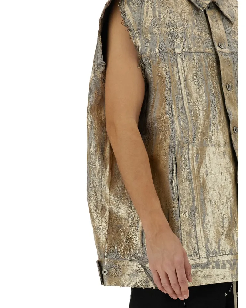 DRKSHDW by Rick Owens Vest — Gold Gold