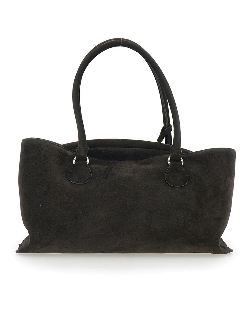 OSOI Women's Shopper Shell Brot Brown Leather Cow Shoulder Bags Brown