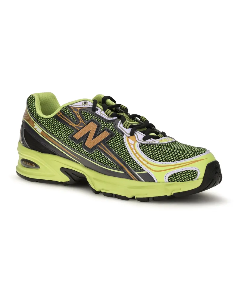 New Balance Women's 740 Sneakers Field Green - Black Cement Upper: Fabric; Sole: Rubber Green