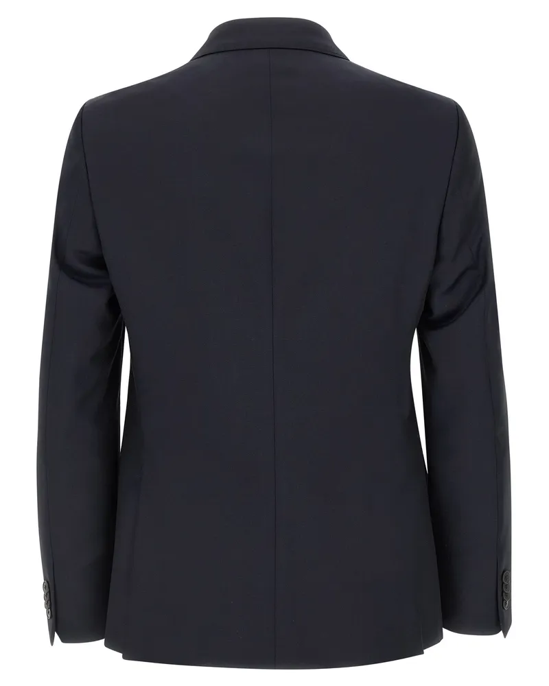 Ermenegildo Zegna Men's Blue Wool Two-Piece Suit Navy
