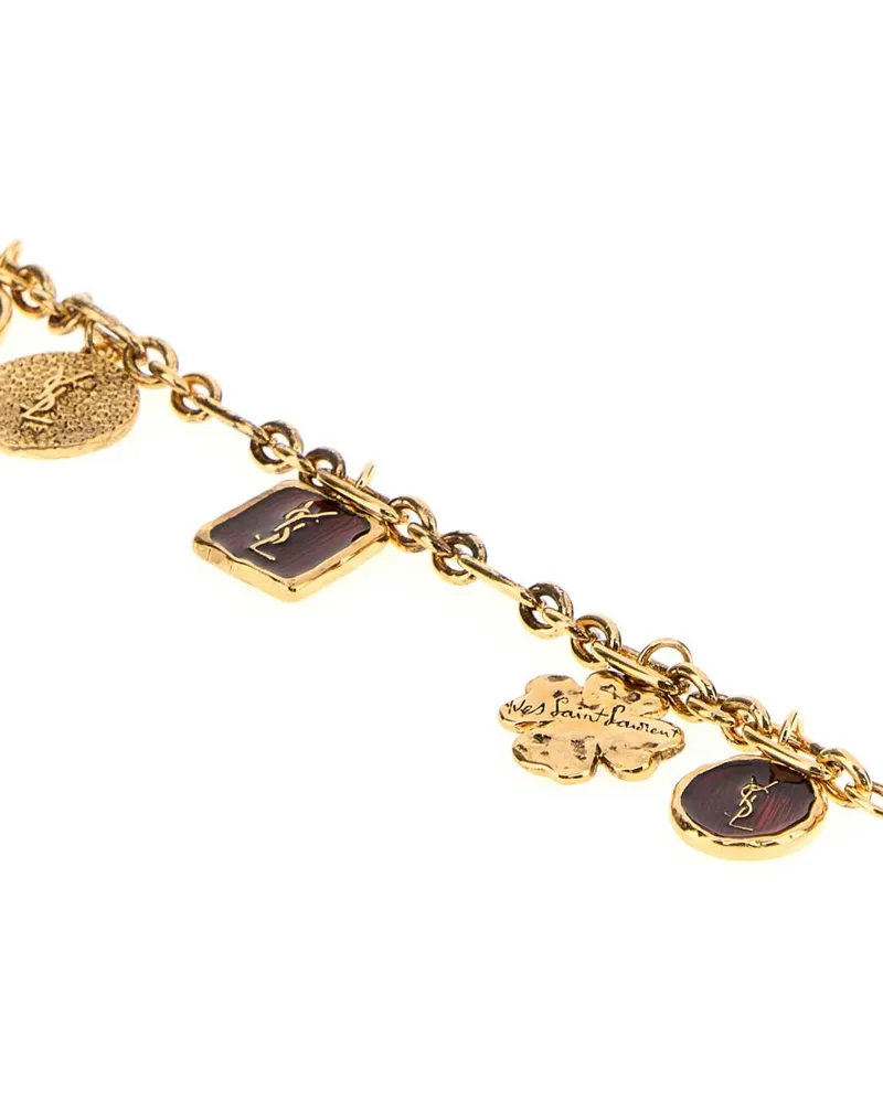 Saint Laurent Women's Gold Metal Cassandre Bracelet Or1npatinebordeau Bracciali Bracelets Gold