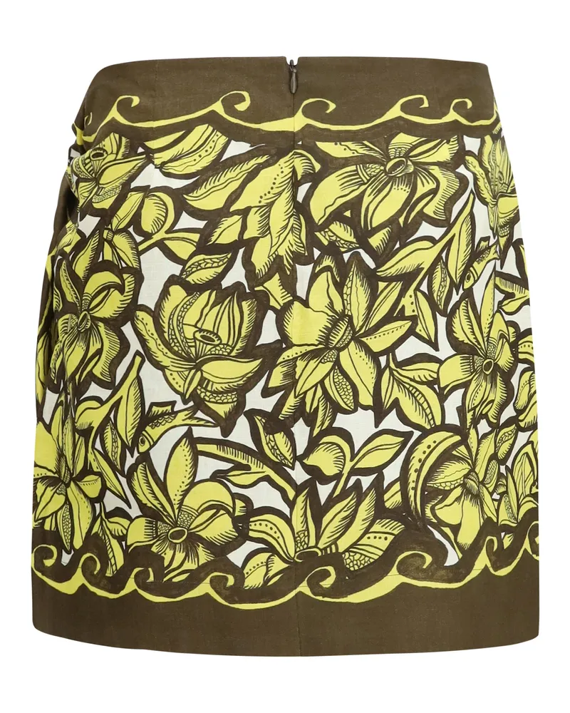 ALEMAIS Women's Skirt Mona Wrap Mini Yellow Hemp Yellow