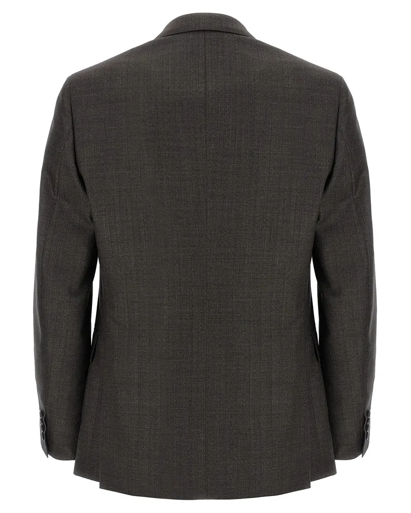 Brioni Men's Brown Wool Blazer Clothing Brown