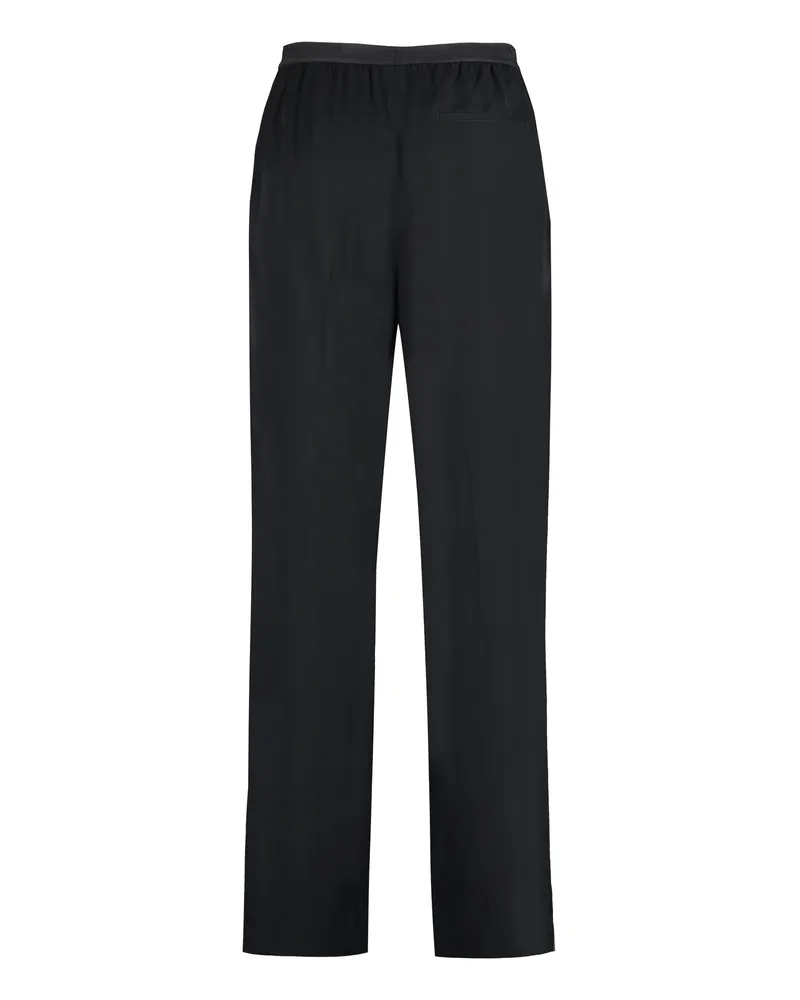 Balenciaga Men's Black Elasticated Waist Trousers Cotton Black