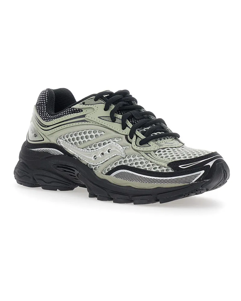 Saucony Unisex Sneakers With Mesh Upper, Green Sole Trainers Green