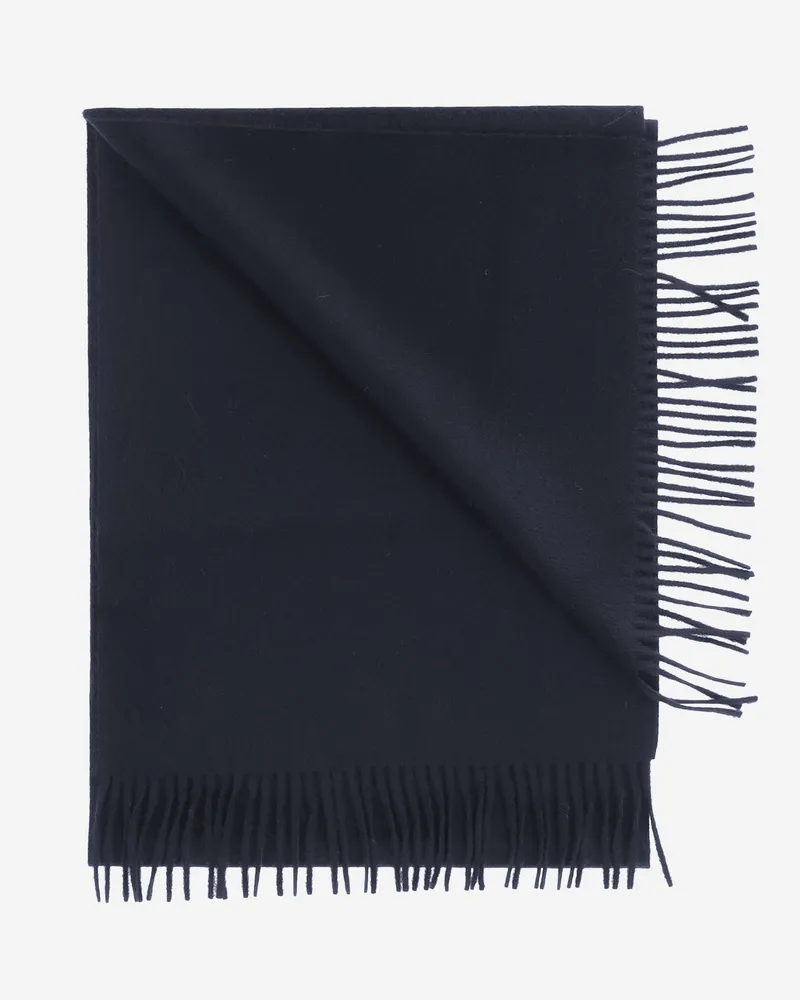 Saint Laurent Cashmere Scarf — Navy Navy